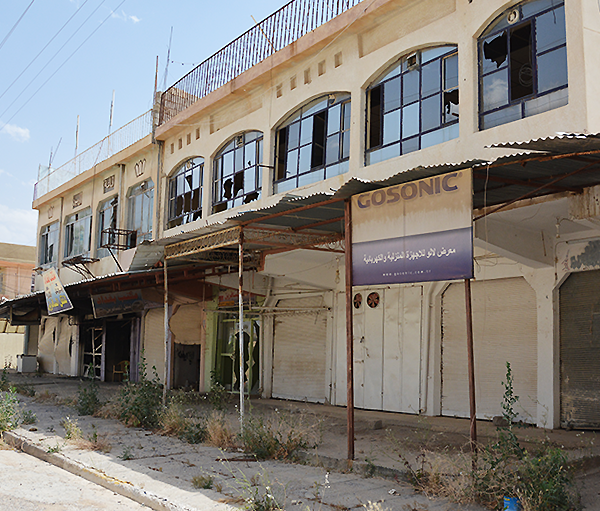 다에시로부터 탈환한 이라크 도시 텔스쿠프의 황폐화된 모습(출처=ACN 자료사진)
