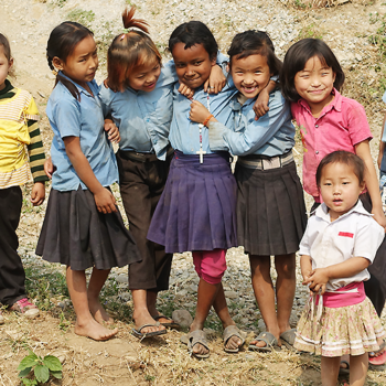 네팔 동부 지역 성 베드로 성당의 아이들 (출처=ACN 자료사진)
