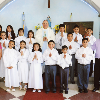크리스토 오브레로 성당의 아이들. 출처=ACN자료사진