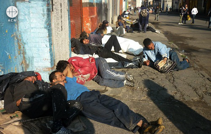 보고타시의 노숙자들 (출처=ACN 자료사진)