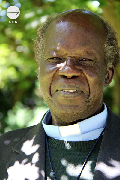 Germany, Königstein 20.06.2018 
Mgr. Daniel Adwok Kur (Auxiliary Bishop of Khartoum in Sudan) during his visit at the during his visit at the ACN headquarters: Portrait of Auxilliary Bishop Daniel Adwok Kur