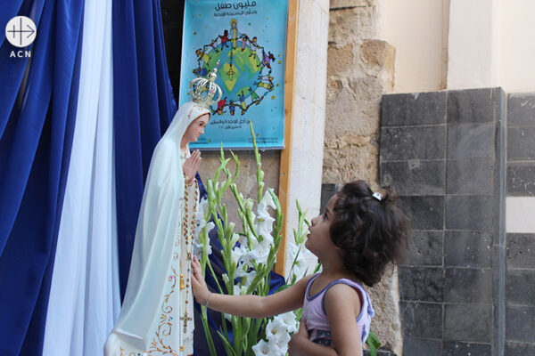 2020년 ACN 100만 어린이의 묵주기도에 참여하는 시리아의 어린이들 (출처=ACN 자료사진)