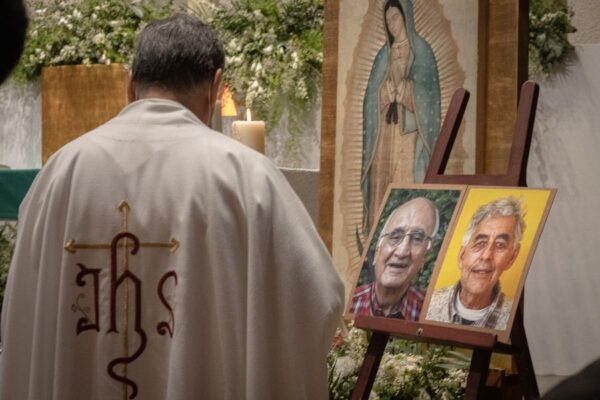 Mass for Fr Joaquín Mora and Fr Javier Campos, two priests in Mexico who were murdered by suspected members of a drug cartel.